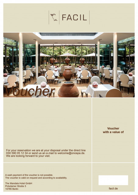 Pampering voucher