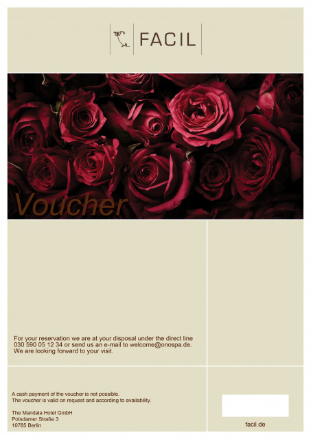 Pampering voucher - Food & Relax